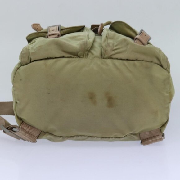 PRADA Backpack Nylon Khaki Auth - Picture 11 of 15